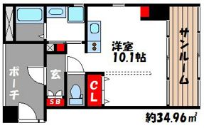 浜男ビルの間取り画像