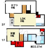 CB二日市アンテレの間取り画像