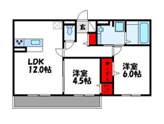 D-roomケヤキ通り B棟の間取り画像