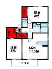 ラサーラグランデ B棟の間取り画像