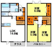 クレスト青山の間取り画像