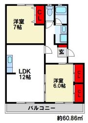 黒坂壱番館の間取り画像