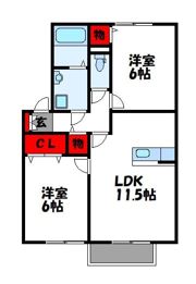 パストラル原町の間取り画像