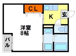 リブレア二日市中央 B棟の間取り画像