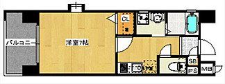 ピュアドームエタージュ箱崎の間取り画像