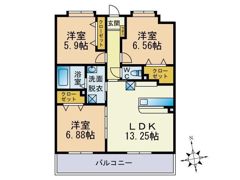 LEGEND小笹の間取り画像