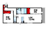 D-room原町の間取り画像