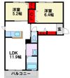 シャーメゾン和 D棟の間取り画像