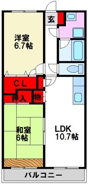 レジデンス原田の間取り画像