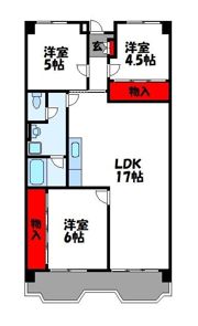 レジデンス内橋の間取り画像