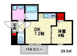 グラシューズメゾン高宮東の間取り画像