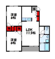 サンパティークA棟の間取り画像
