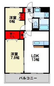 ピュア・ザ・北ノ橋の間取り画像