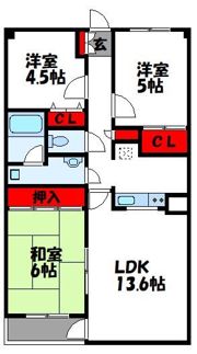 JGMシュリアン篠栗の間取り画像