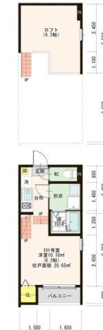 ハーモニーテラス名島VIIの間取り画像