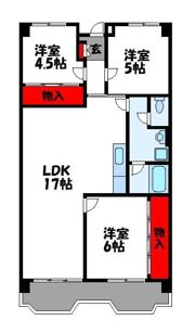レジデンス内橋の間取り画像