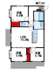 リブラコートの間取り画像