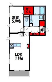 サンフィットハイツ十一号館の間取り画像