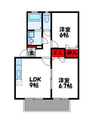 サンワード篠栗IIA棟の間取り画像