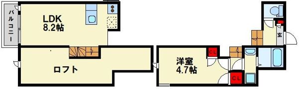 CB井尻オーブの間取り画像