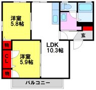 パインハウス国分の間取り画像