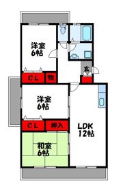 キャピタル長者原の間取り画像