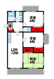 エクレール長者原の間取り画像