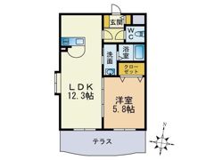 マ・テール城南の間取り画像