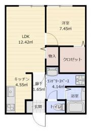 パレーシャル香椎の間取り画像