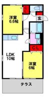 サンライズ吉松Iの間取り画像