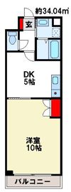 Mビル五条の間取り画像
