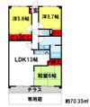 プレステージ塔原の間取り画像