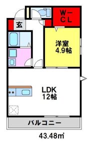 ワイズレジデンスの間取り画像