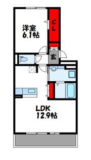 ラルーチェミツキの間取り画像