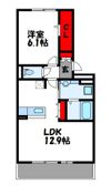 ラルーチェミツキの間取り画像