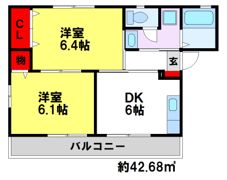 コンフォール湯の原の間取り画像