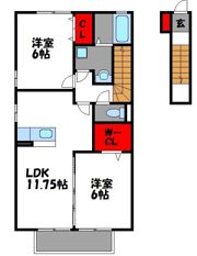 ファミール若宮の間取り画像