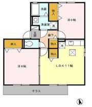 セジュール山手館 A棟の間取り画像