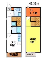 フォンティーヌ・ド・岡田の間取り画像
