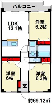 ソルベルデ五条の間取り画像