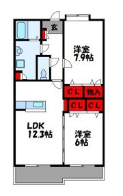 プロスパー20の間取り画像