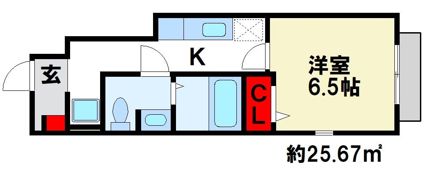 クレール筑紫野の間取り画像