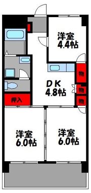 和白宮前ビルの間取り画像