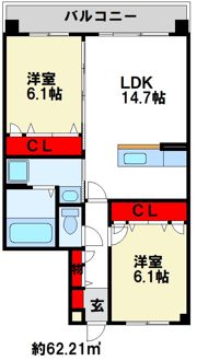 ソルベルデ五条の間取り画像