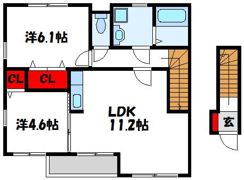コンフォート下府の間取り画像