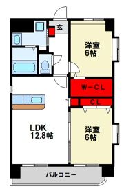 コーポラス浅川の間取り画像