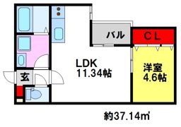 Br上古賀の間取り画像