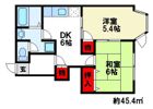 ジュネス原田IIの間取り画像