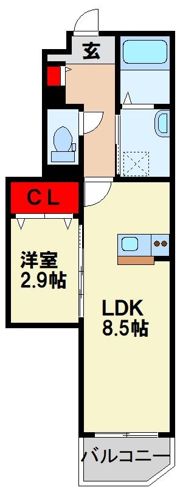 光陽マンション別府の間取り画像