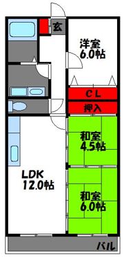 クレスト尾崎1号館の間取り画像